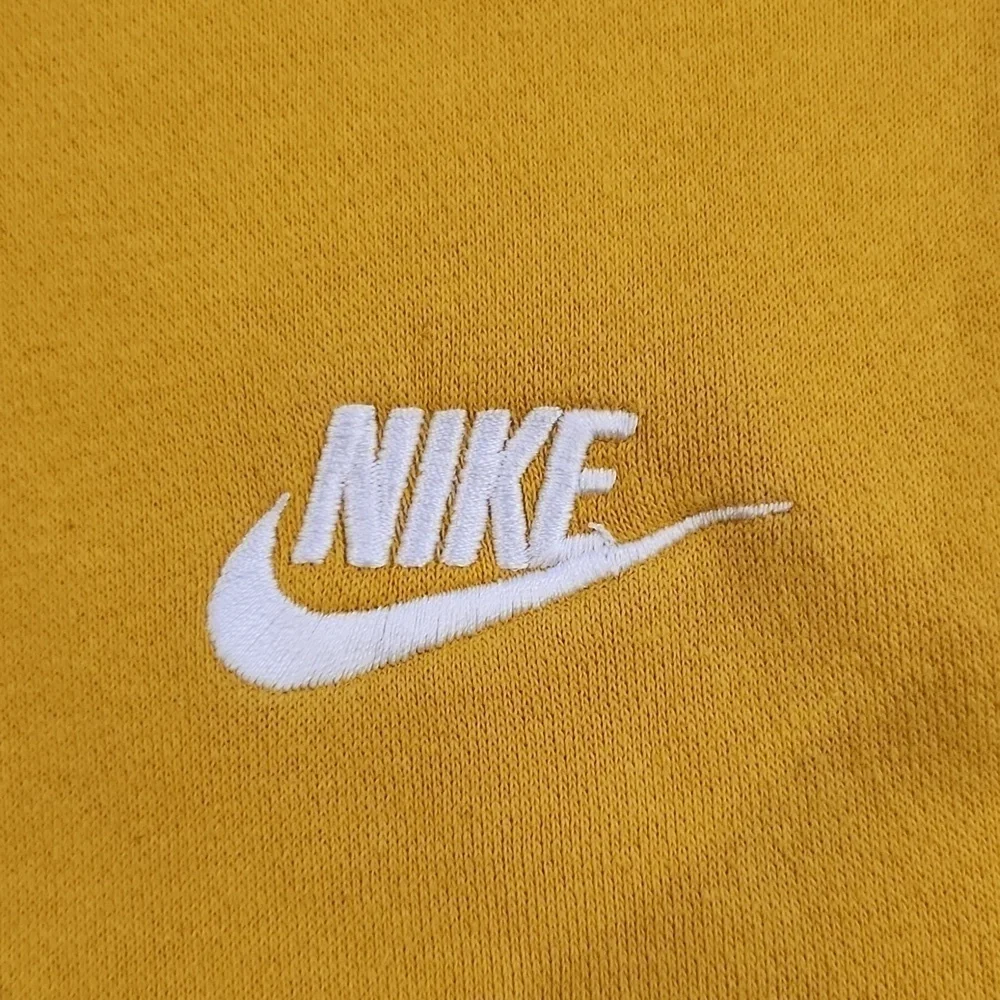 Nike Yellow With White Embroidered Logo Sweatshirt